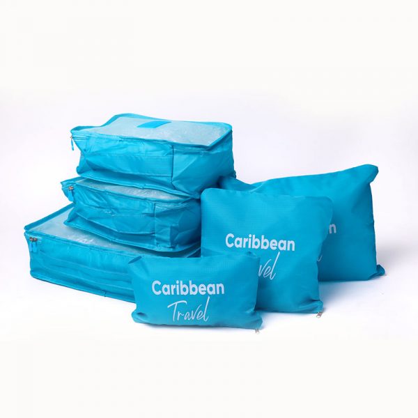 Caribbean Travel 6 Piece Storage Cube Set